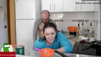 hot wife fuck hard by husband latest kitchen sex